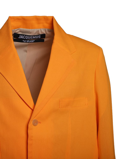 Shop Jacquemus Blazer Kisses It In Orange