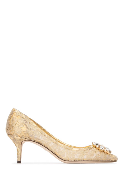 Shop Dolce & Gabbana Crystal In Gold