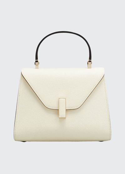 Shop Valextra Iside Mini Leather Satchel Bag In White