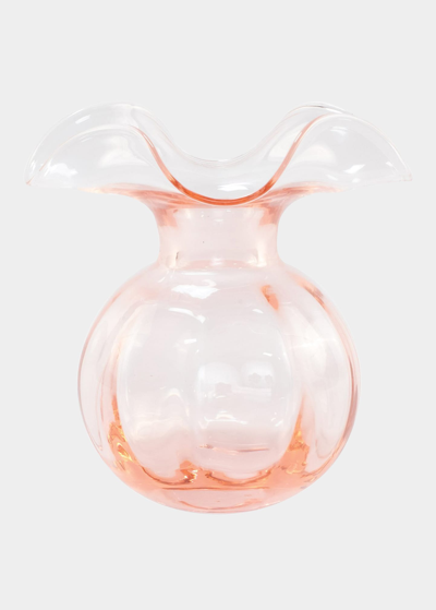 Shop Vietri Hibiscus Glass Pink Medium Fluted Vase
