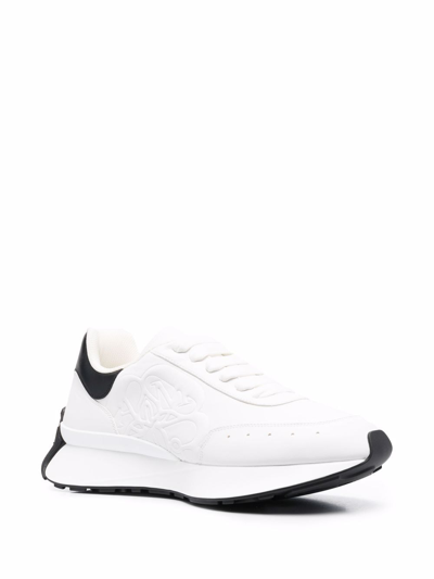 Shop Alexander Mcqueen Sneakers Sprint Runner In White