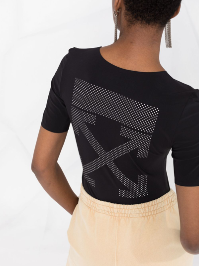 Shop Off-white Athl Reflect Arrow T-shirt In Black