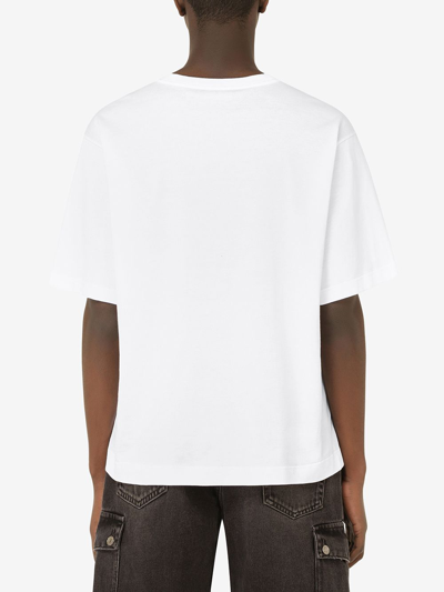 Shop Dolce & Gabbana T-shirt Con Logo Dg In White