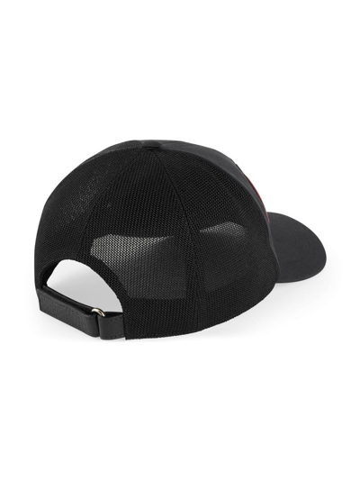 Shop Gucci Cappellino Da Baseball Con Patch  In Black