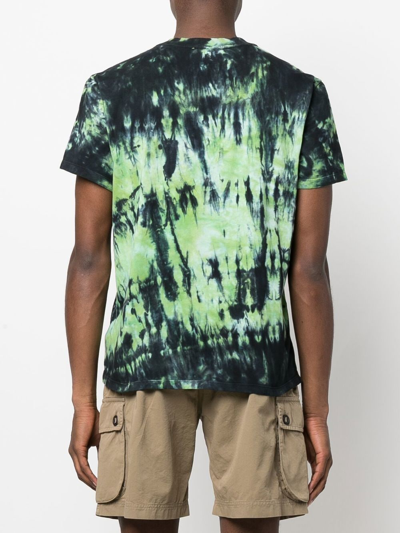 Shop Ami Alexandre Mattiussi Tie & Dye T-shirt In Green