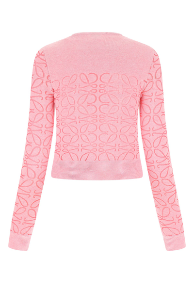 Shop Loewe Pink Stretch Wool Sweater  Nd  Donna Xs