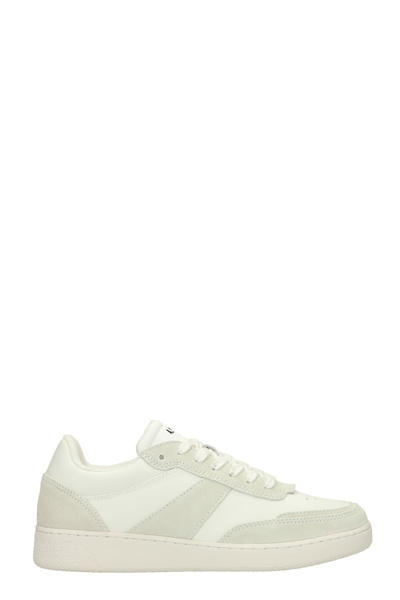 Shop Apc Plain Sneakers In White Leather