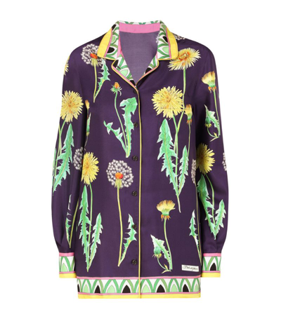 Shop Dolce & Gabbana Silk Floral Shirt In Multi