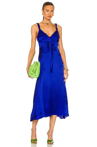 Shop Saks Potts Henriette Dress In Royal Blue