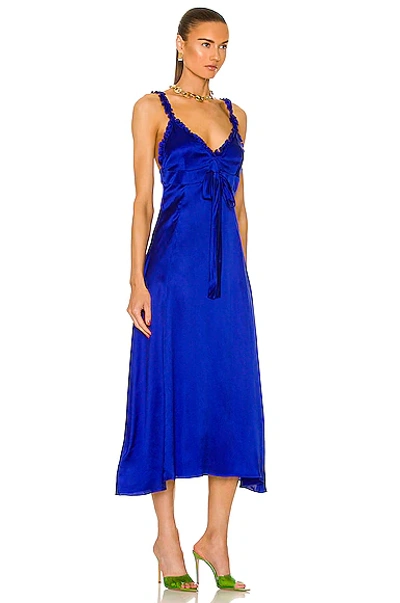 Shop Saks Potts Henriette Dress In Royal Blue