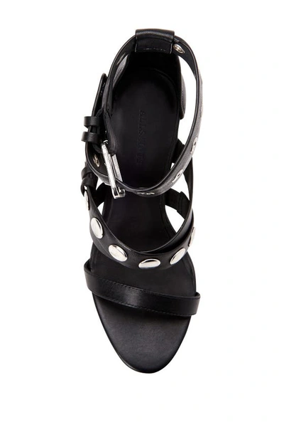 Shop Allsaints Manon Leather Strappy Sandal In Black