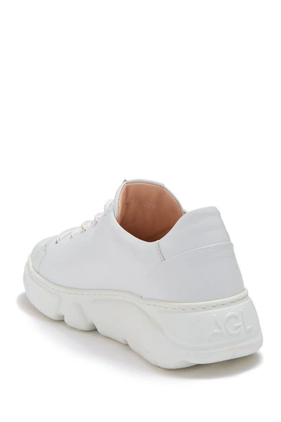 Shop Agl Attilio Giusti Leombruni Shiela Leather Chunky Sneaker In Off White