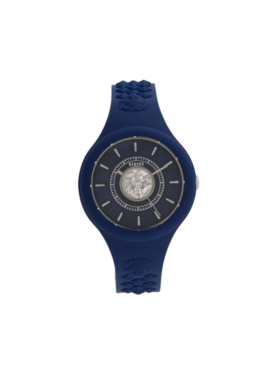Versus Women's 39mm Stainless Steel & Silicone Watch In Navy