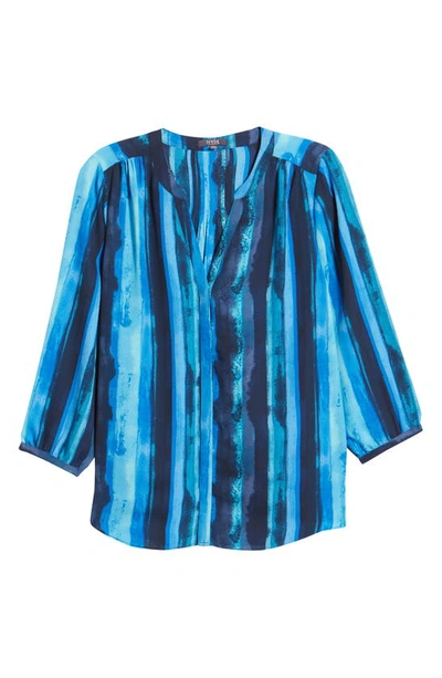 Shop Nydj High/low Crepe Blouse In Sanctuary