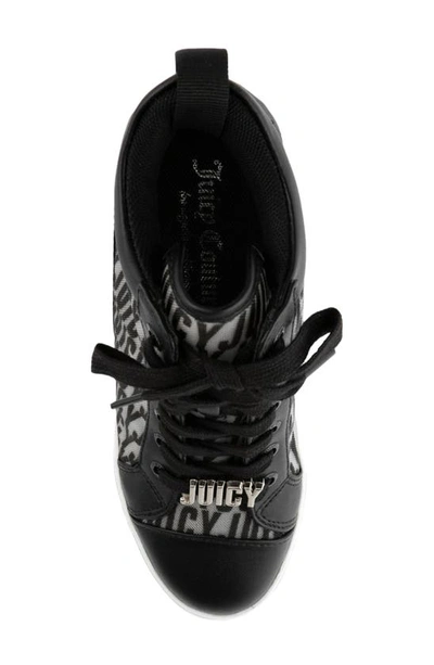 Shop Juicy Couture Jorgia Wedge Sneaker In B-black Smooth/