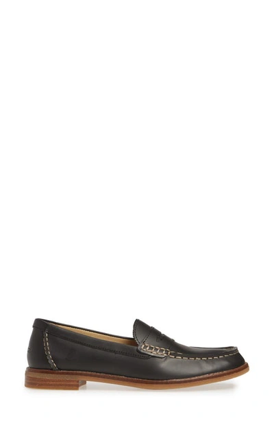 Shop Sperry Top-sider® Sperry Seaport Penny Loafer In Black Box Leather