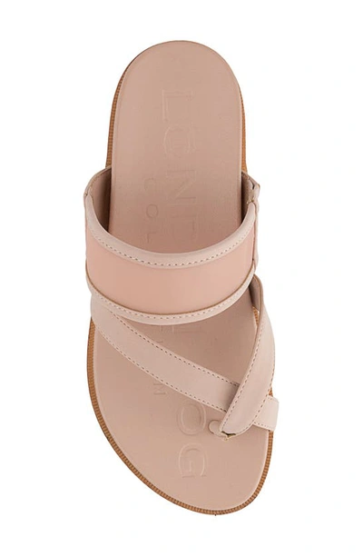 Shop London Fog Stelanie Thong Sandal In Q-dusty Rose