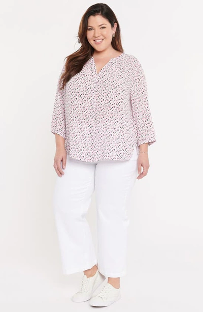 Shop Nydj Blouse In Charlie Dots