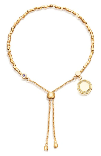 Shop Astley Clarke Cosmos Kula Adjustable Bracelet In Gold