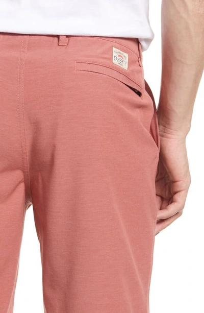 Shop Faherty All Day Performance Shorts In Sunrose
