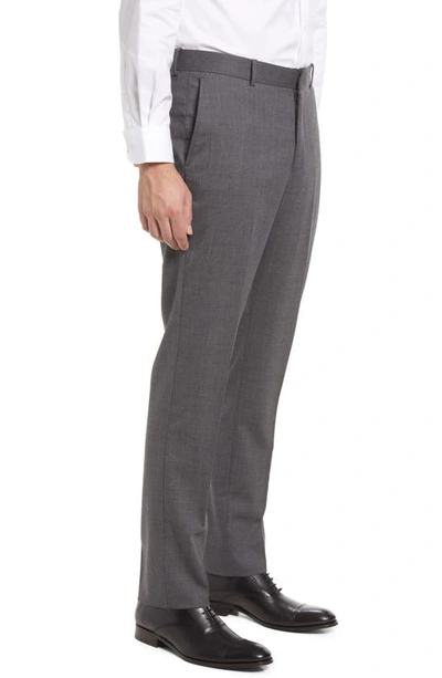 Shop Nordstrom Tech-smart Wool Blend Pants In Grey Charcoal