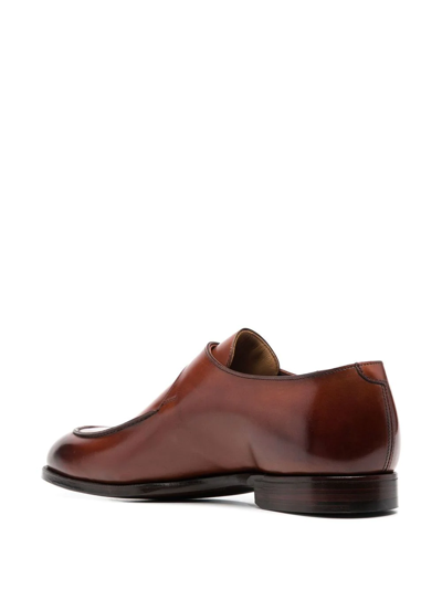 Crockett & Jones Lawrence Buckled Monk Shoes In Braun