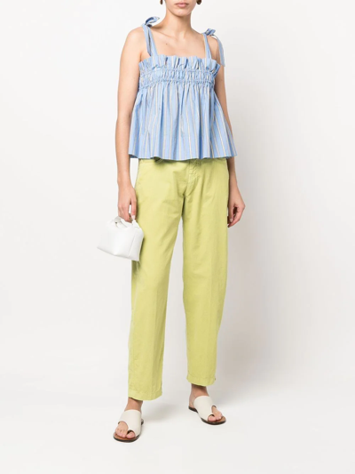 Shop Massimo Alba High-waist Baggy Trousers In Green