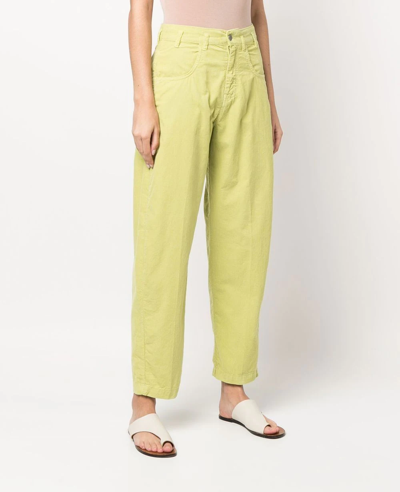 Shop Massimo Alba High-waist Baggy Trousers In Green