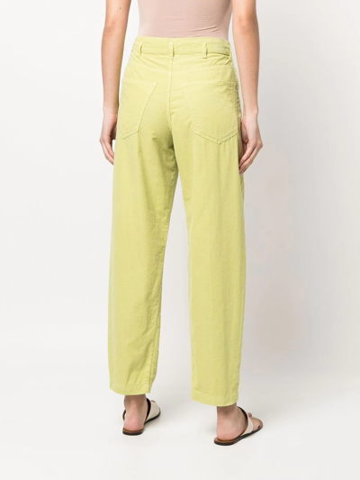 Shop Massimo Alba High-waist Baggy Trousers In Green