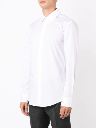 Hugo Boss Hank Slim Fit Solid Dress Shirt In White