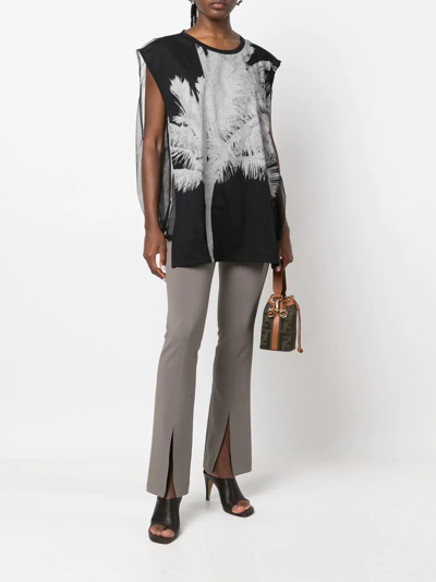 N°21 Graphic-print Top In Black