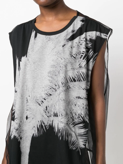 N°21 Graphic-print Top In Black