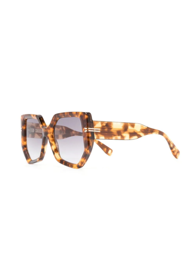 Marc Jacobs Oversized-frame Sunglasses In Neutrals