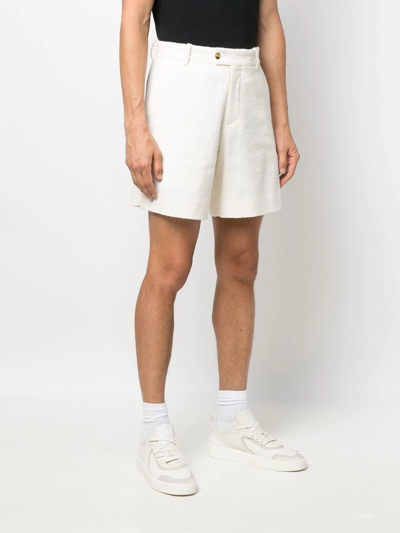 Shop Amiri Straight-leg Tailored Shorts In White