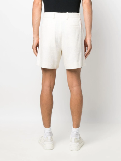 Amiri Straight-leg Tailored Shorts In White