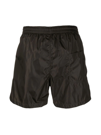 Shop Low Brand Logo-patch Technical Swim Shorts In Green