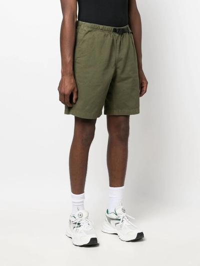 Shop Gramicci Belted-waist Bermuda Shorts In Green