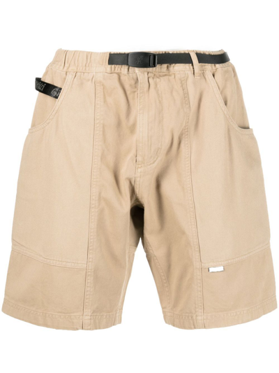 Gramicci Belted-waist Bermuda Shorts In Neutrals