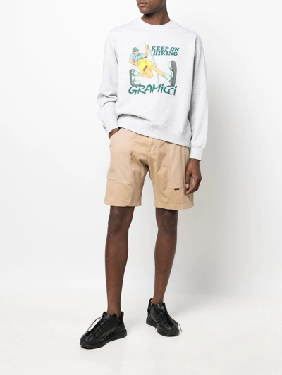 Gramicci Belted-waist Bermuda Shorts In Neutrals