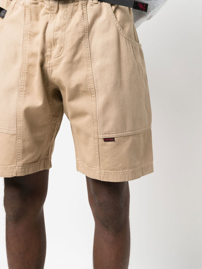 Gramicci Belted-waist Bermuda Shorts In Neutrals