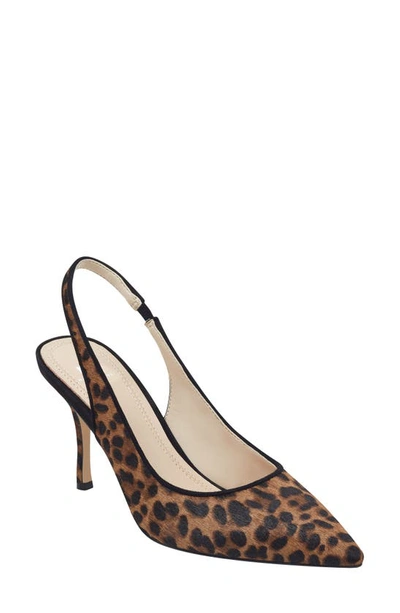 Marc Fisher Ltd Camela Genuine Calf Hair Slingback Pump In Brmpo ModeSens