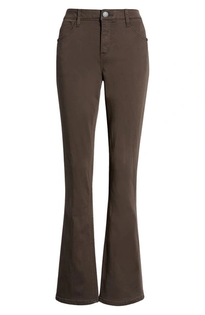 Shop Wit & Wisdom 'ab'solution Itty Bitty High Waist Bootcut Pants In Espresso