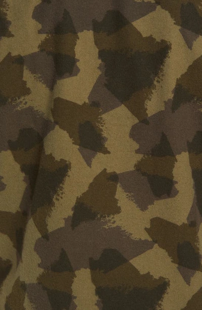 X Todd Snyder Cotton Chamois Button-down Shirt In Olive Maine Camo