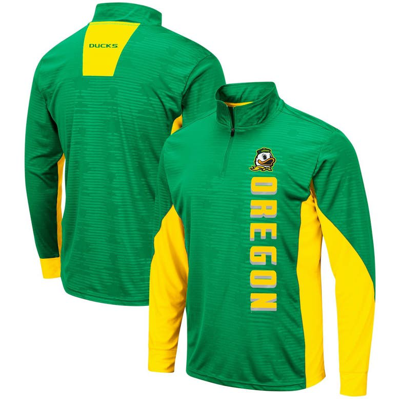 Shop Colosseum Green Oregon Ducks Bart Windshirt Quarter-zip Pullover Jacket