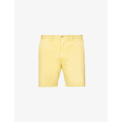 Shop Polo Ralph Lauren Salinger Regular-fit Cotton Twill Chino Shorts In Beach Yellow