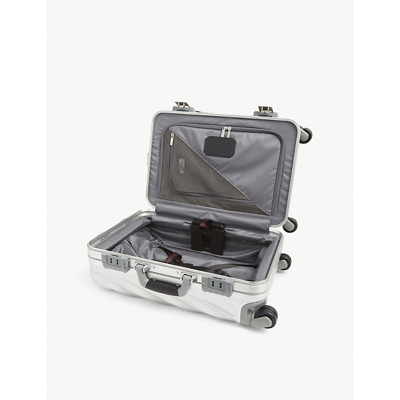 Tumi International Expandable Carry-on 19 Degree Aluminium Suitcase In Silver