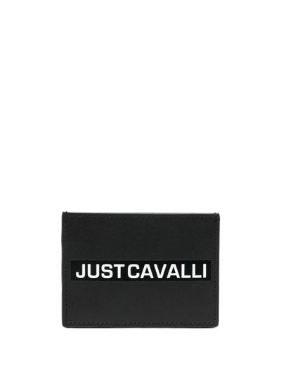 Shop Just Cavalli Logo-print Cardholder In 黑色
