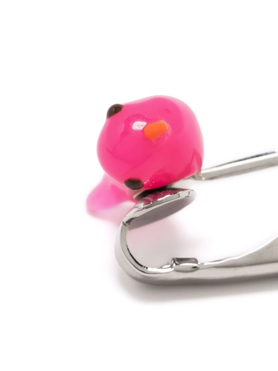 Dsquared2 Bird-bead Earring In Pink