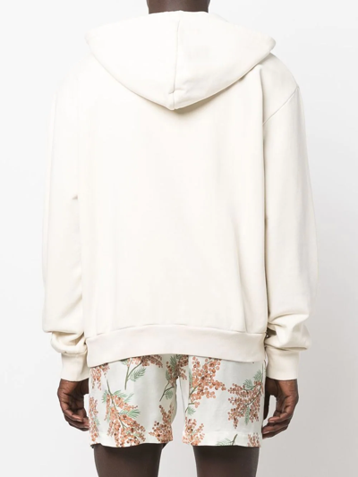 Shop Mouty Drawstring-fastening Detail Hoodie In Neutrals