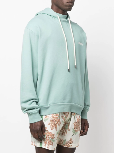 Shop Mouty Chest Logo-print Detail Hoodie In Green